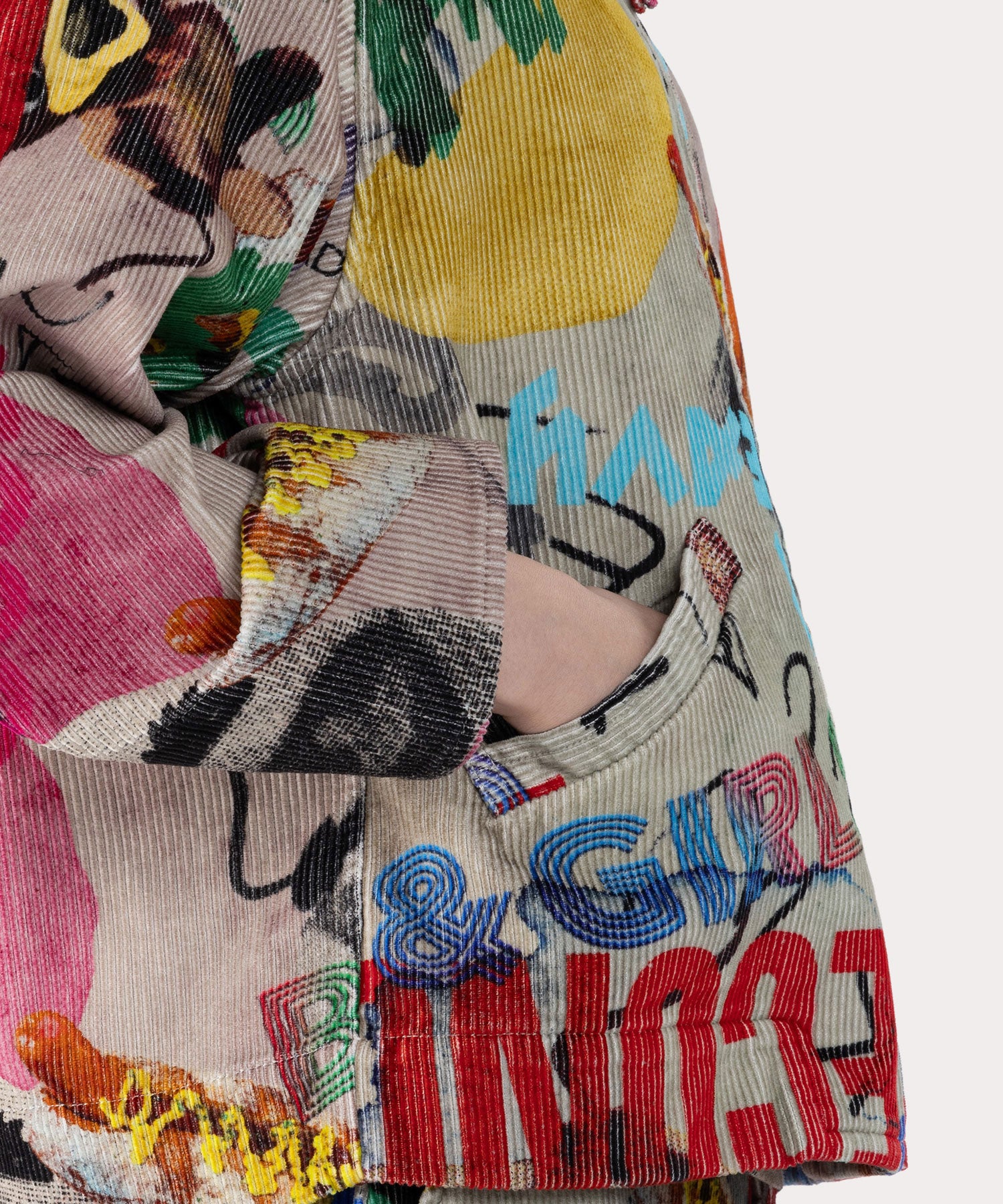 THE BIG ONE コーデュロイジップブルゾン