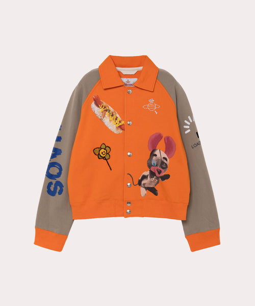 THE BIG ONE フェルパジャケット(オレンジ系)（レディース