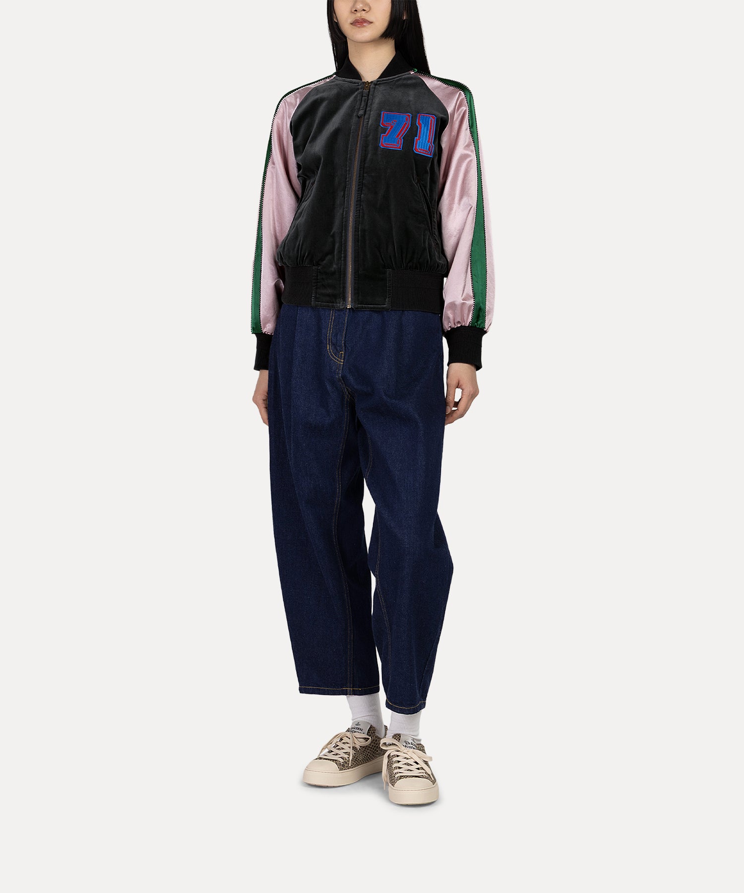 BROKEN DISCO ORB ベルベットボマー(グレー)（メンズ）（1622461001