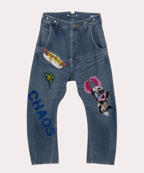 THE BIG ONE PRINT デニム(ブルー)（レディース）（1622752002