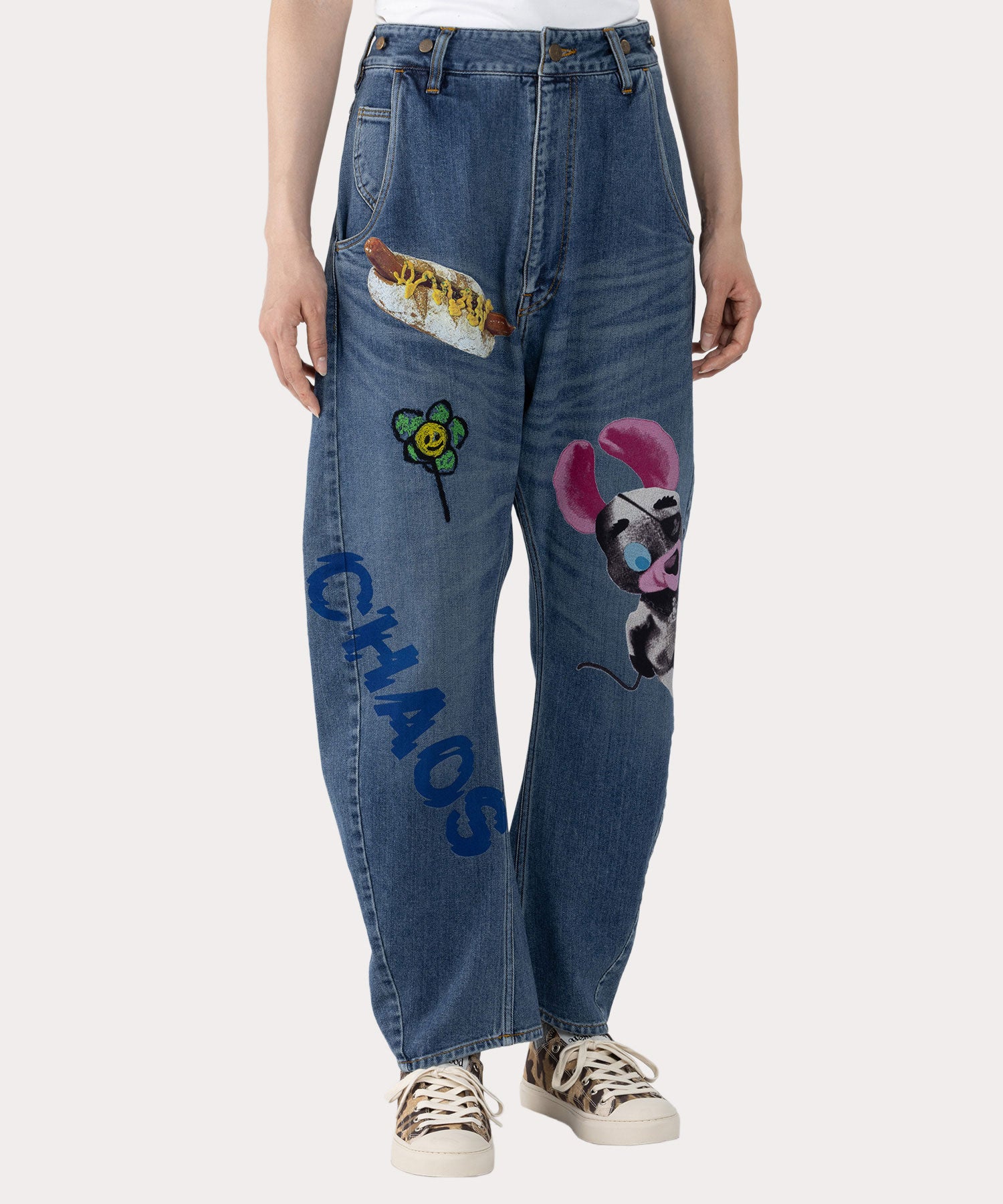 腹に値下げ‼️ヴィヴィアンウエストウッド デニムワンピース Vivienne Westwood / オーブ柄デニムパンツ / ヴィヴィアンウエスト