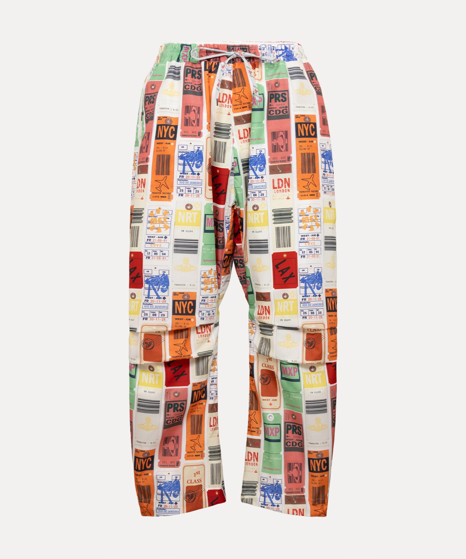 Travel Print カーブパンツ(オフホワイト系)（レディース