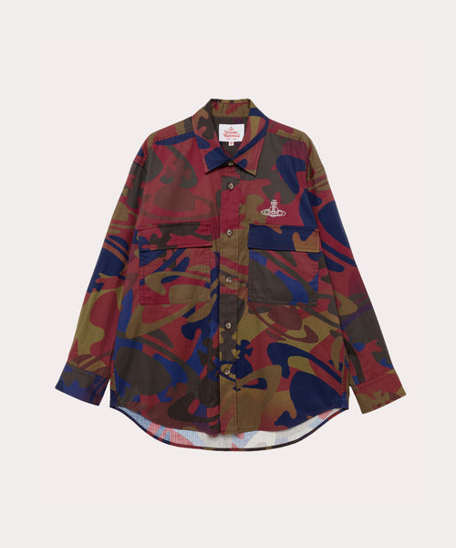 ORB CAMO ユーティリティシャツ(カーキ系)（レディース