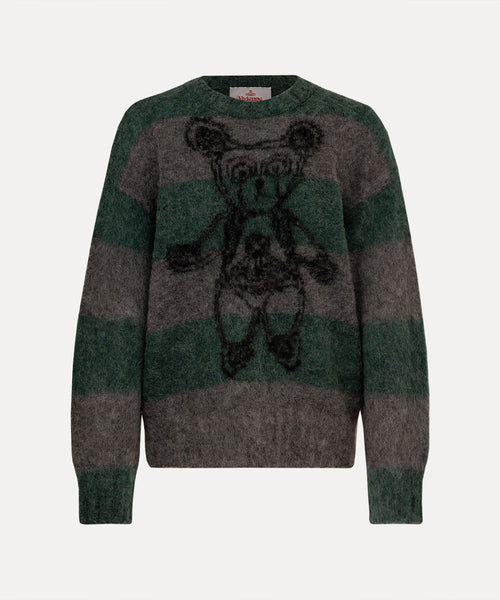 LACE TEDDY ニット(グリーン系)（メンズ）（1632161001）｜ウェア