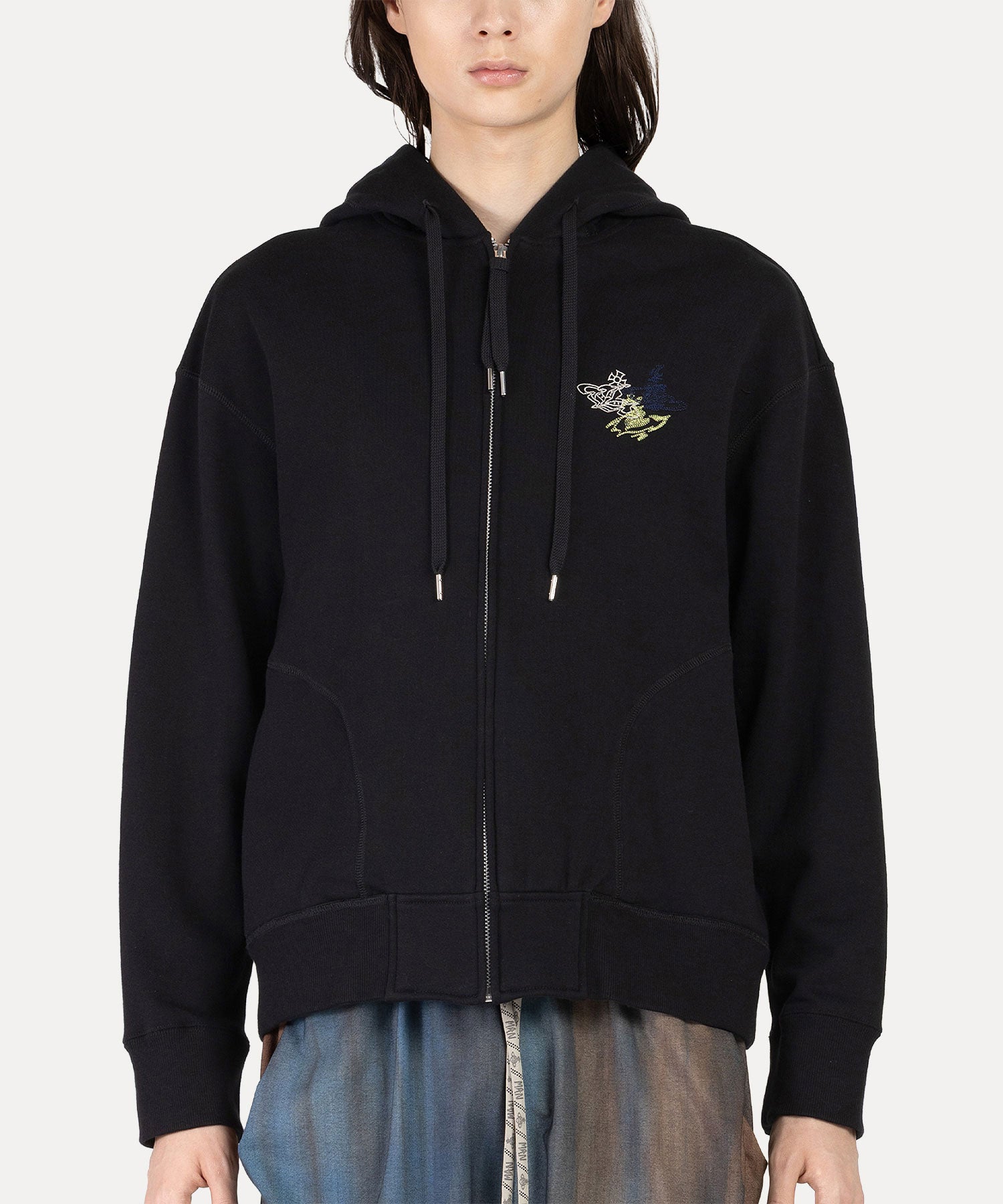 LIQUID ORB ジップパーカー(ブラック)（メンズ）（1632361001