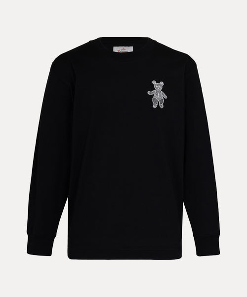 LACE TEDDY 長袖Tシャツ(ブラック)（メンズ）（1632361011）｜ウェア