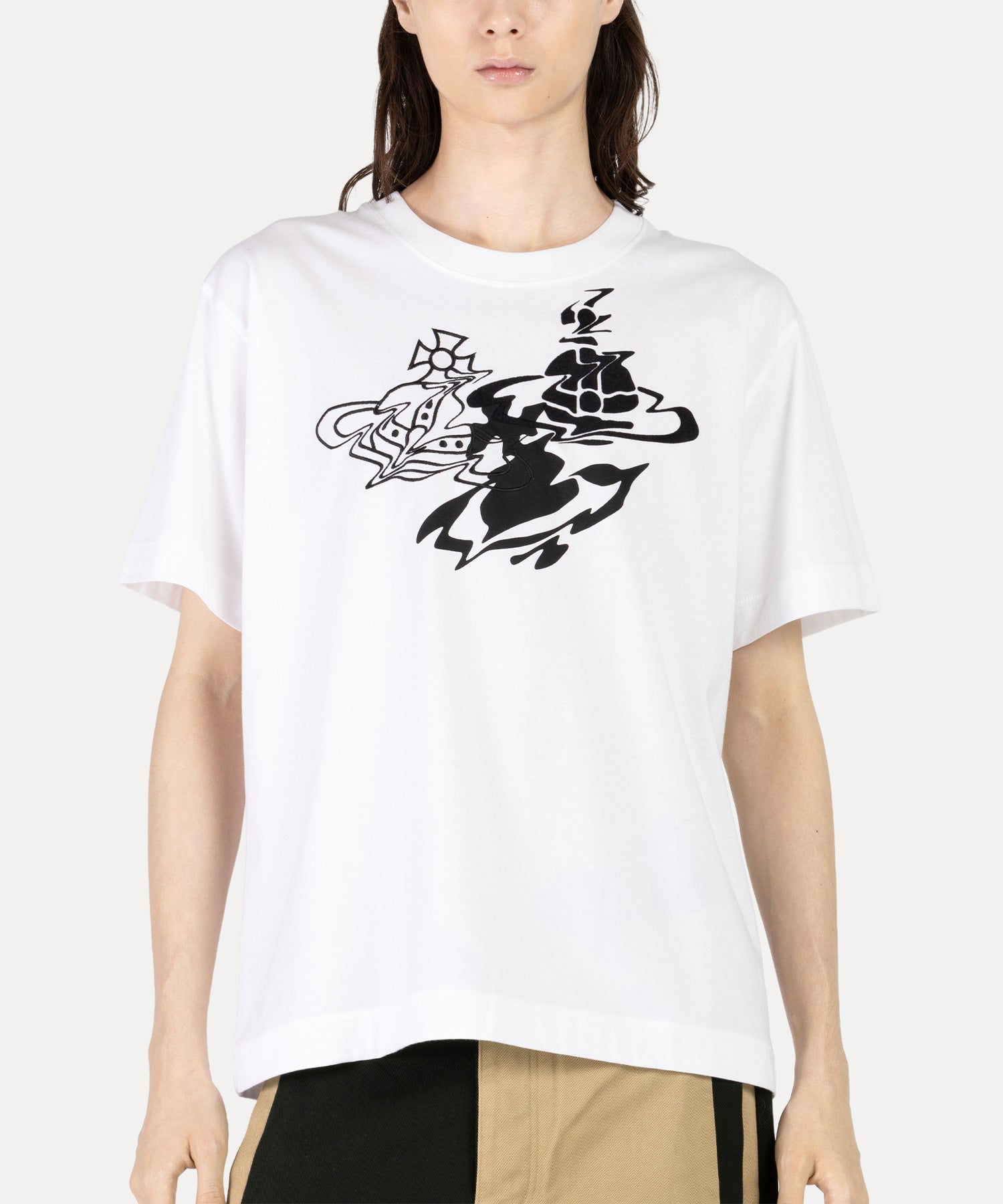 LIQUID ORB リラックスTシャツ(ホワイト)（メンズ）（1632361012