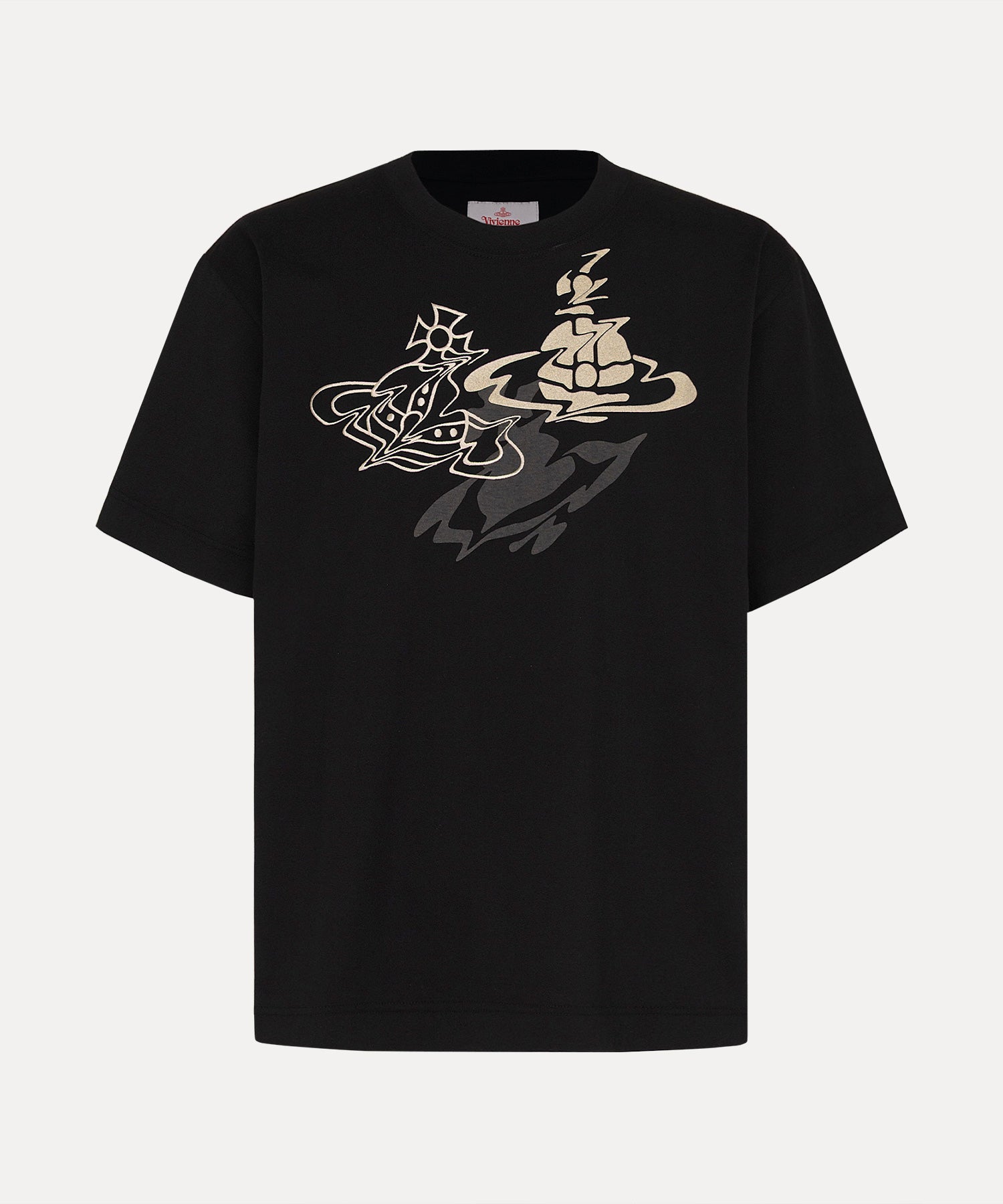 LIQUID ORB リラックスTシャツ(ブラック)（メンズ）（1632361012