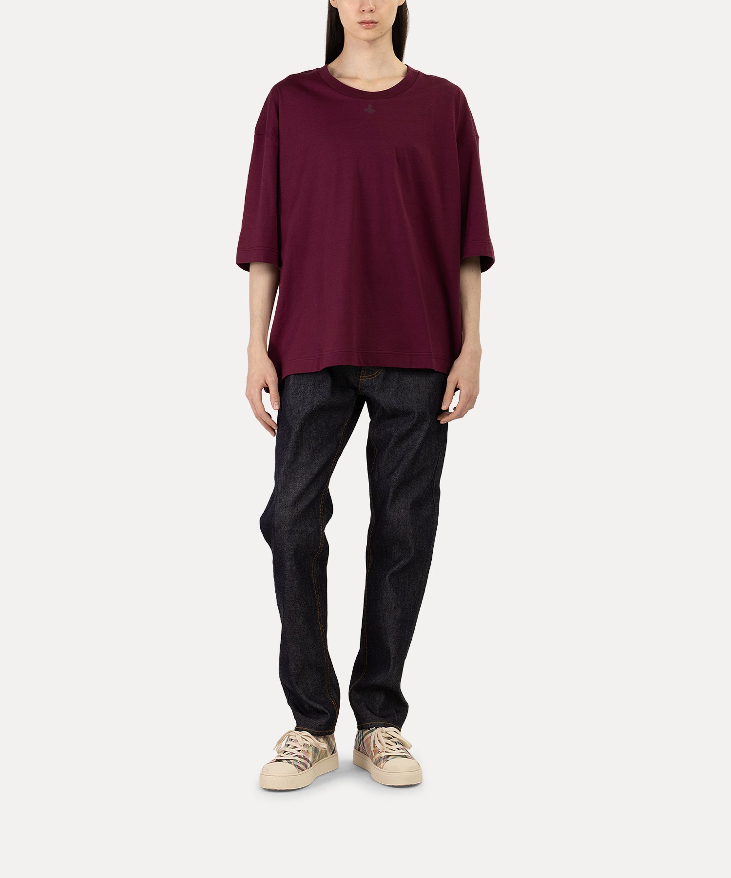 ワンポイントORB ビッグTシャツ(パープル)（メンズ）（1632361020