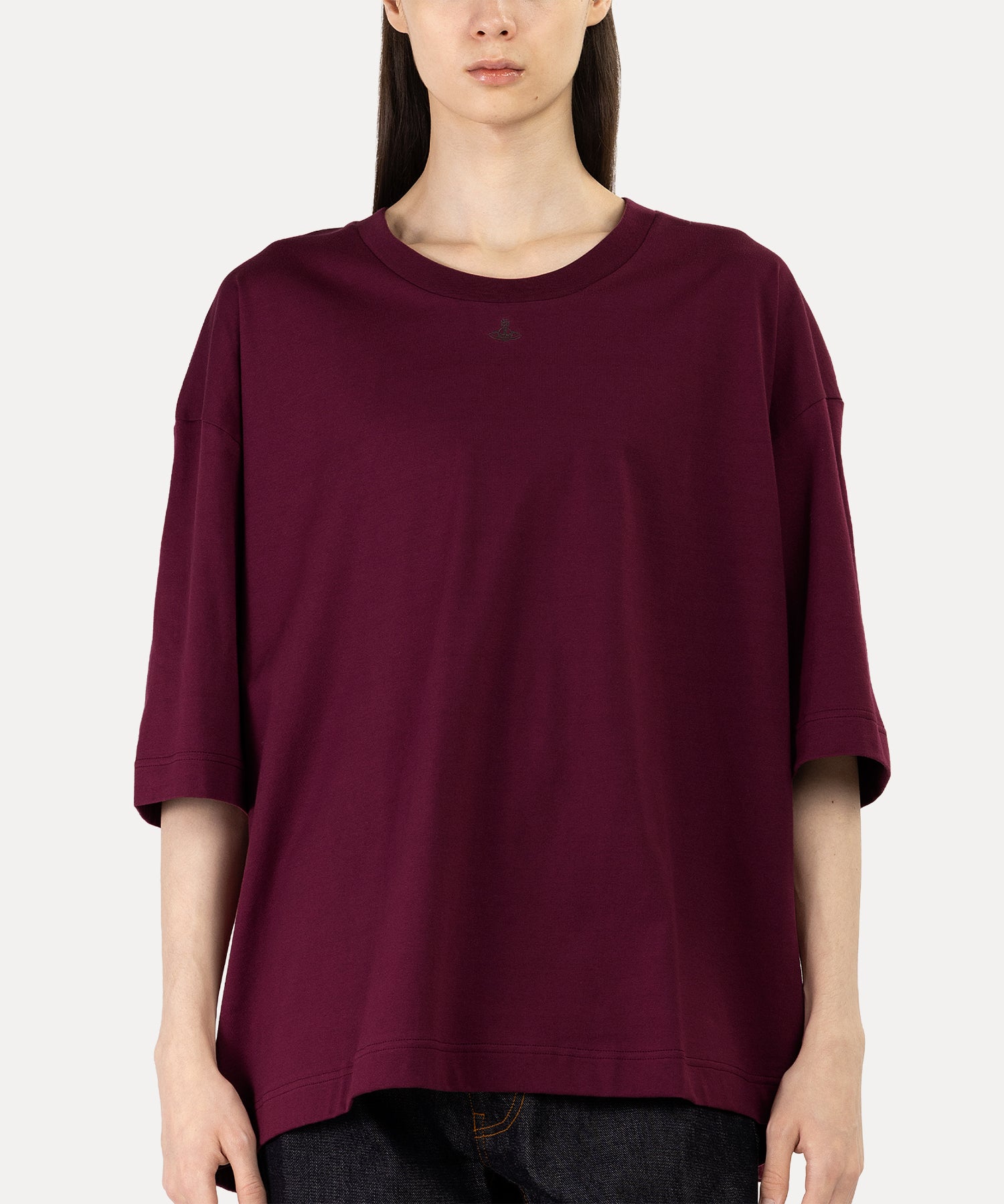 ワンポイントORB ビッグTシャツ(パープル)（メンズ）（1632361020