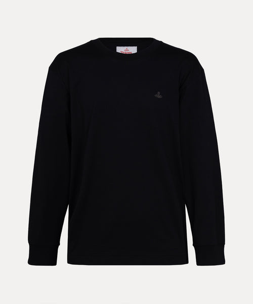 ワンポイントORB NEW 長袖Tシャツ(ブラック)（メンズ）（1632361021