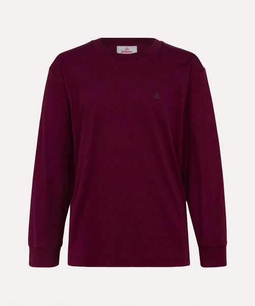 ワンポイントORB NEW 長袖Tシャツ(パープル)（メンズ）（1632361021