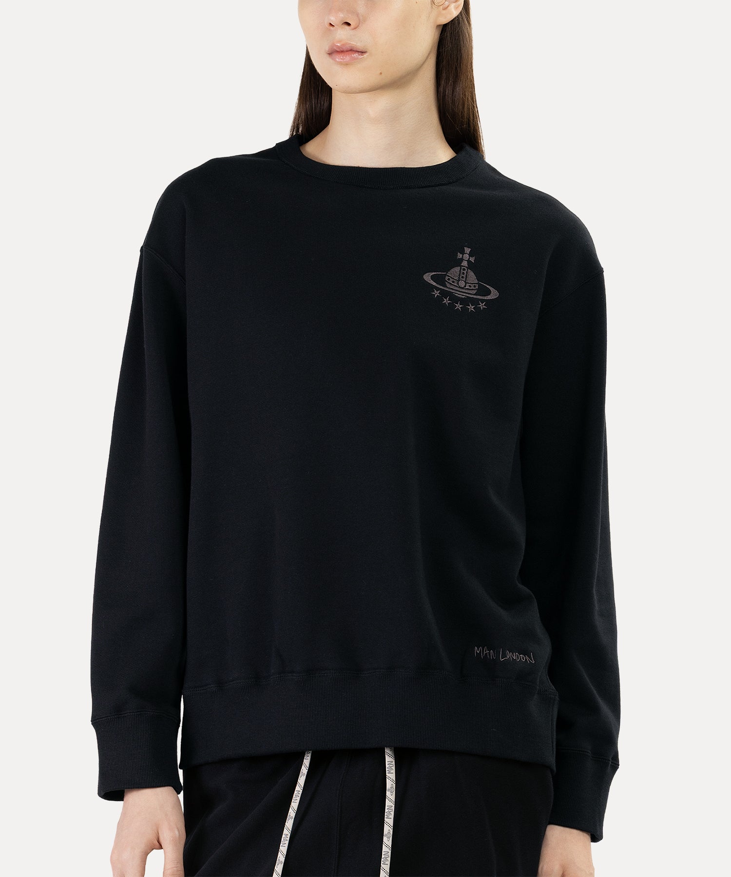 ORB STARS スウェットシャツ(ブラック)（メンズ）（1632361023