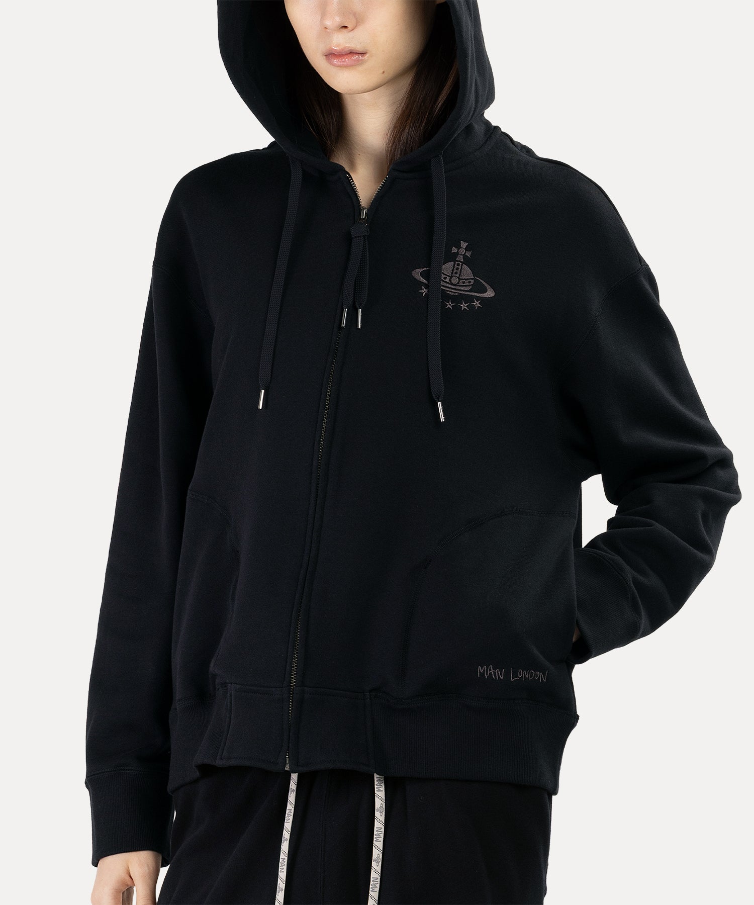 ORB STARS ジップパーカー(ブラック)（メンズ）（1632361024）｜ウェア