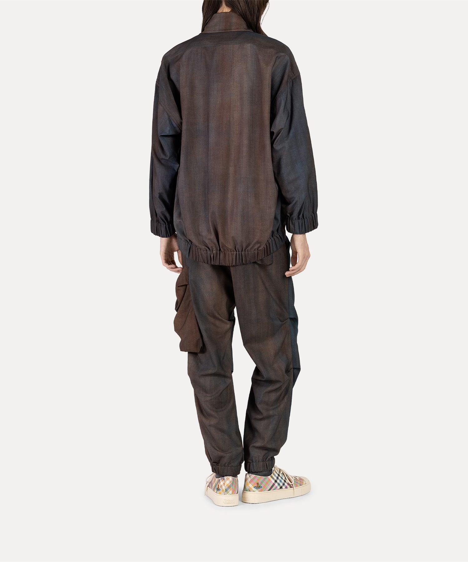 ヴィヴィアンウエストウッド ウールジャケット　　アシメ　スクイグル　インポート VARSITY ジャケット(ブラック)（メンズ）（2612452003）｜ウェアすべて