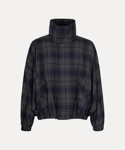 タータンチェック パックジャケット(ネイビー)（メンズ）（1632461009