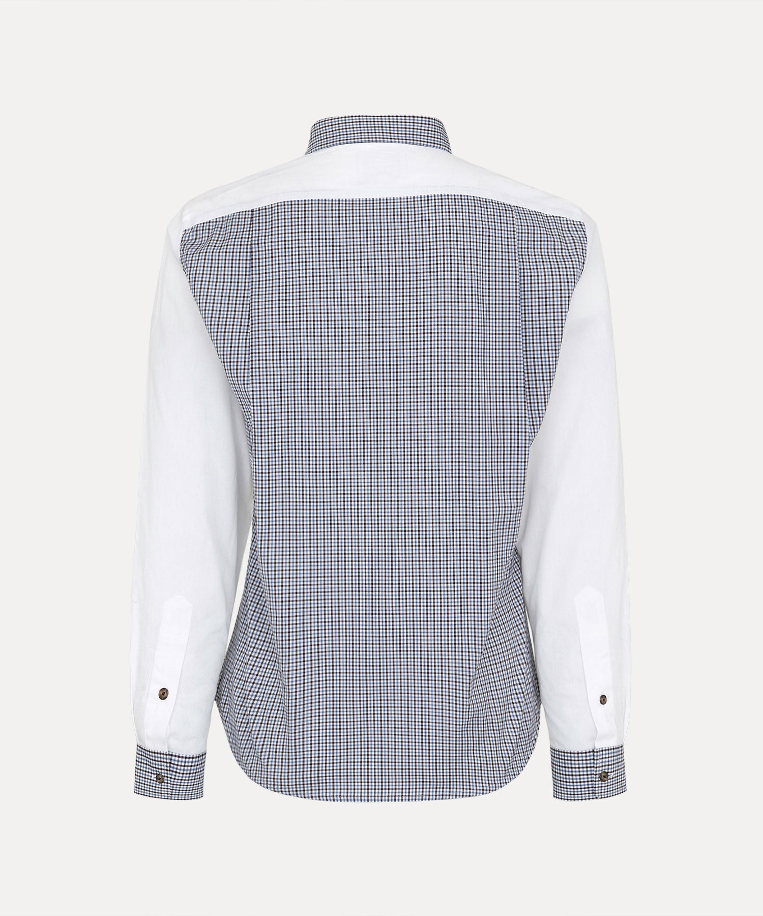 DETAILED CHECK クラシックシャツ(ホワイト)（メンズ）（1632861002