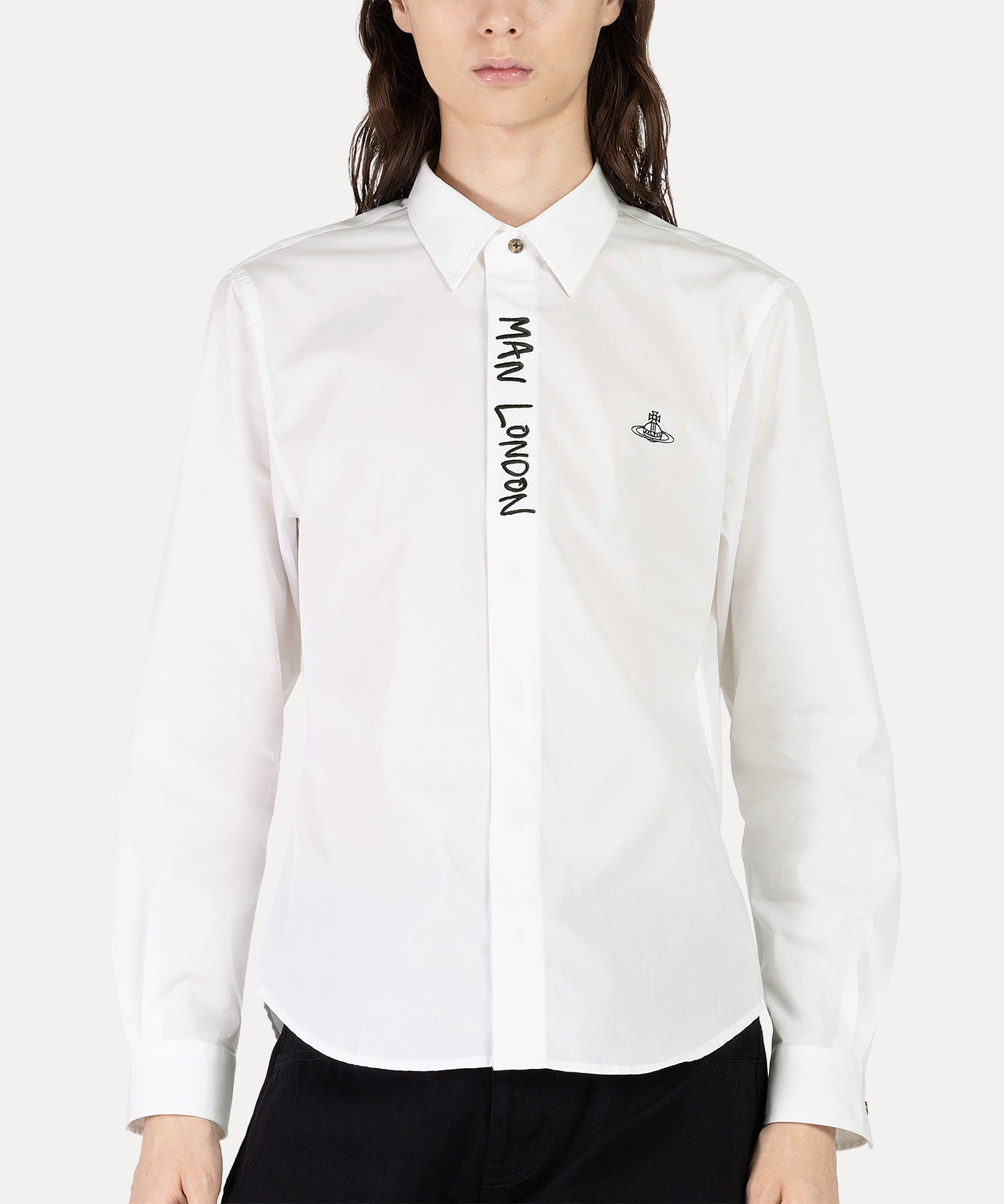 FRONT MAN LONDON クラシックシャツ(ホワイト)（メンズ）（1632861006