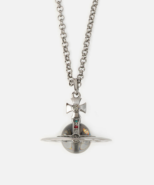 Vivienne Westwood スモールオーブネックレス　ガンメタ×濃紫 Vivienne Westwood ヴィヴィアンウエストウッド ネックレス