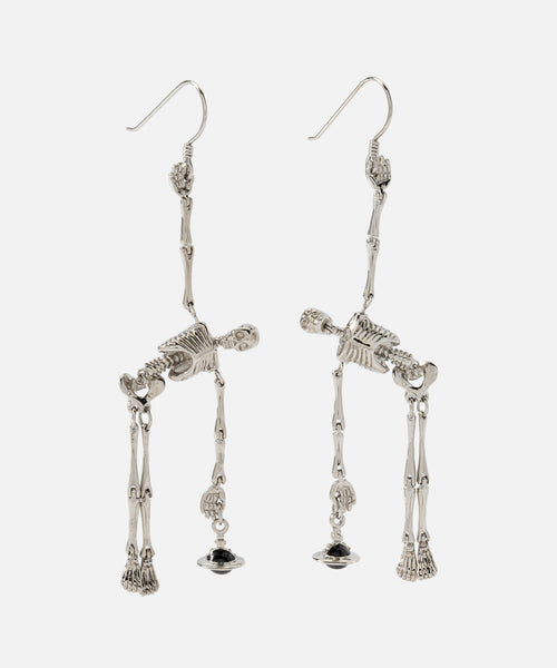 SKELETON ピアス(シルバー)（メンズ）（2205999302