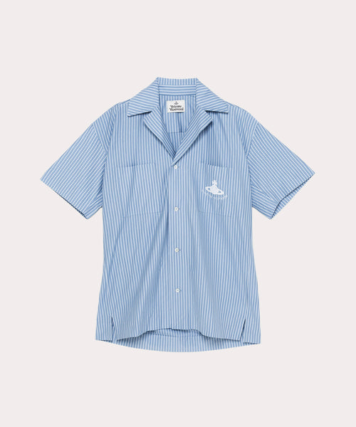 viviennewestwood オフショルシャツ CAMP シャツ(ブルー系)（メンズ）（2210851019）｜ウェアすべて