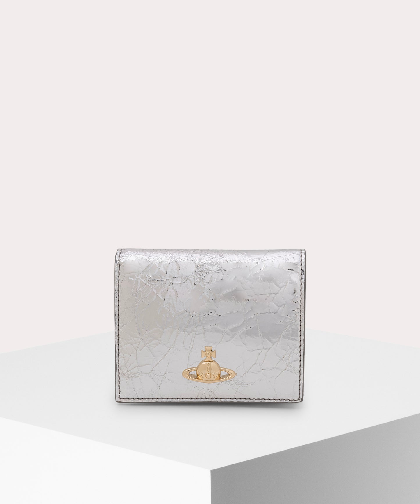 METALLIC CRINKLE 二つ折り財布
