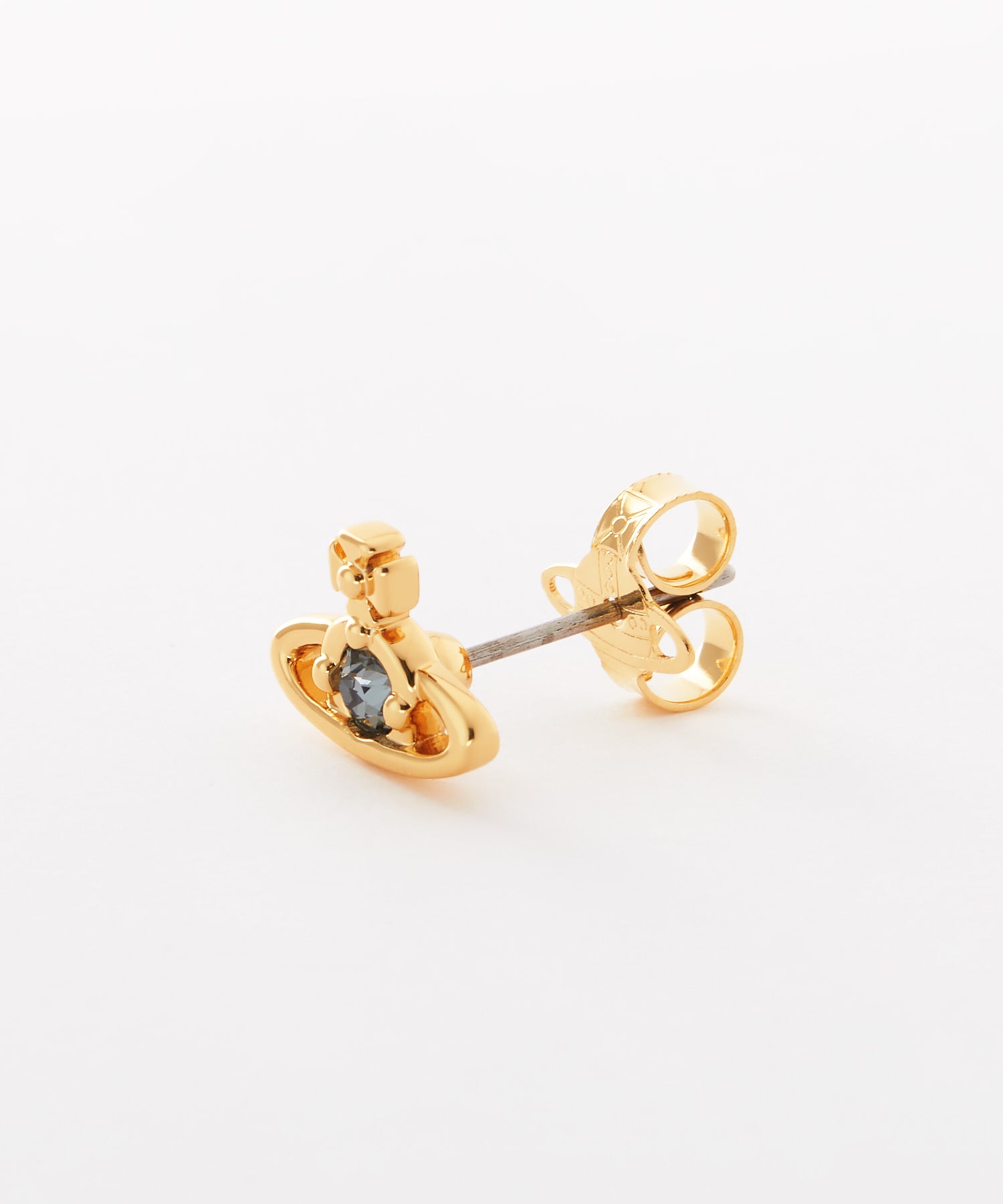 NANO SOLITAIRE シングルピアス(ゴールド)（メンズ