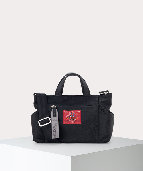 信頼への信頼 ORB TANGLED JACQUARD トートバッグS(ブラック)（メンズ HENRY ニット/セーター