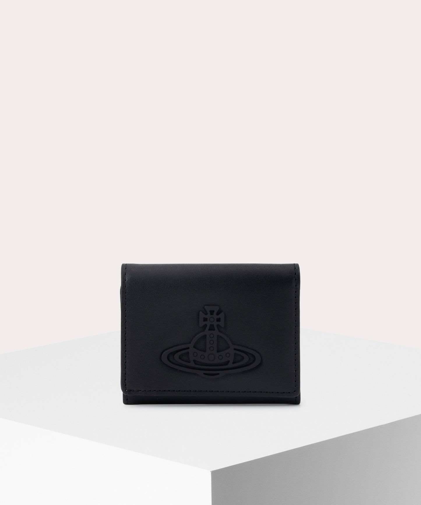 ALUMINIUM LEATHER ファスナー三つ折り財布