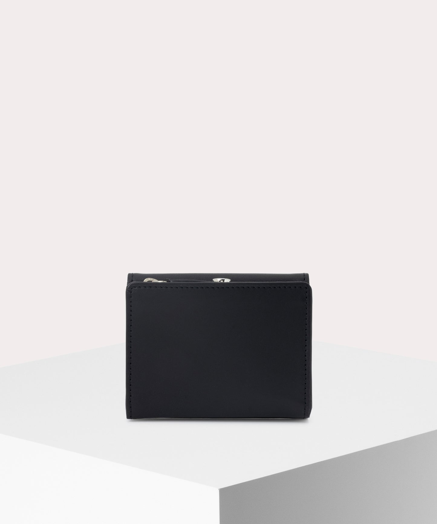ALUMINIUM LEATHER ファスナー三つ折り財布