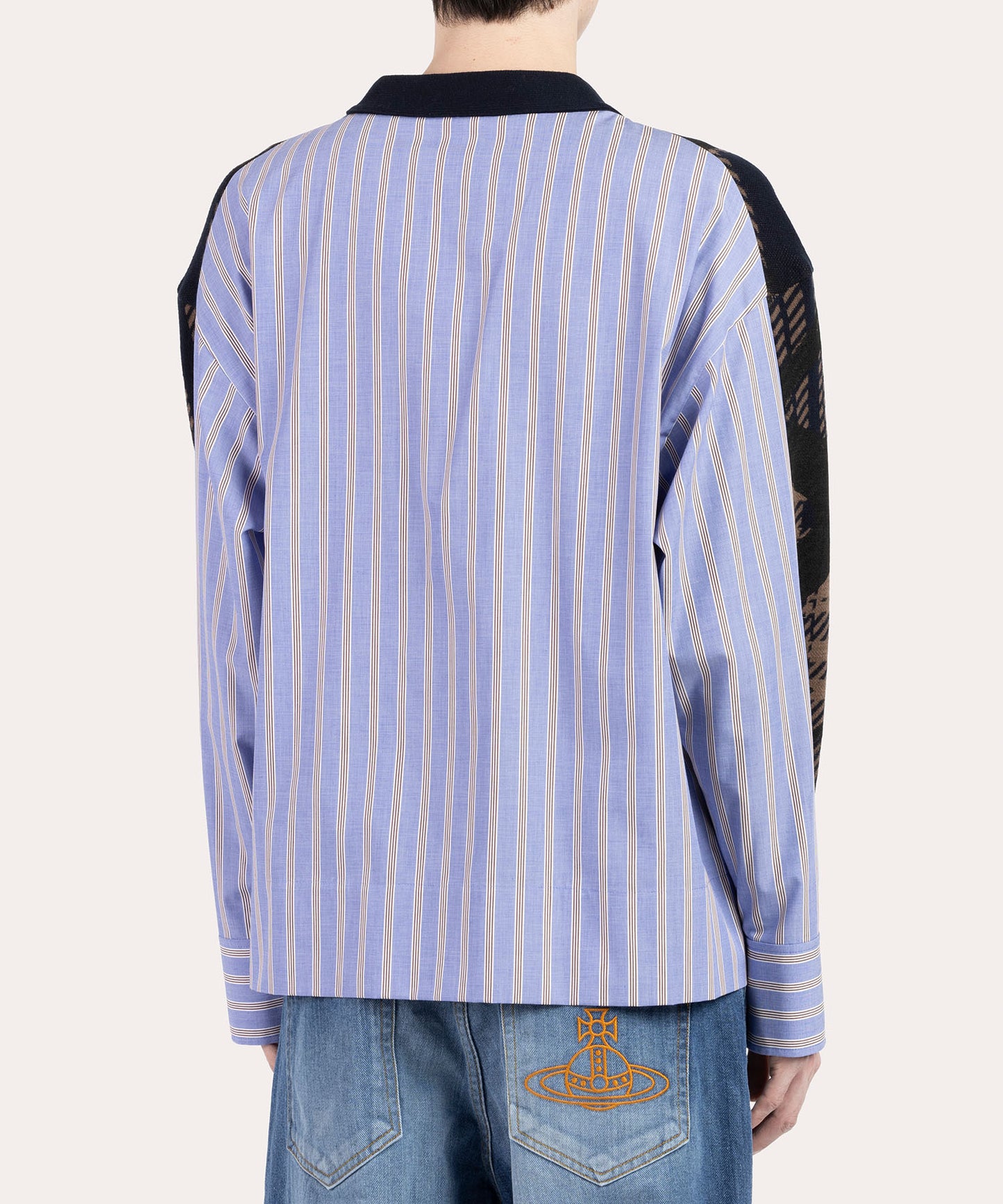 VIVIENNE’S SQUIGGLE+BLUE TARTAN カーディガンシャーリング