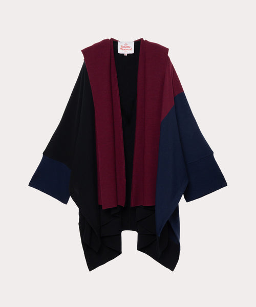 Vivienne Westwood ブランケット カーディガン　バイカラー ワンポイントORB ブランケットフーディーカーディガン(ブラック