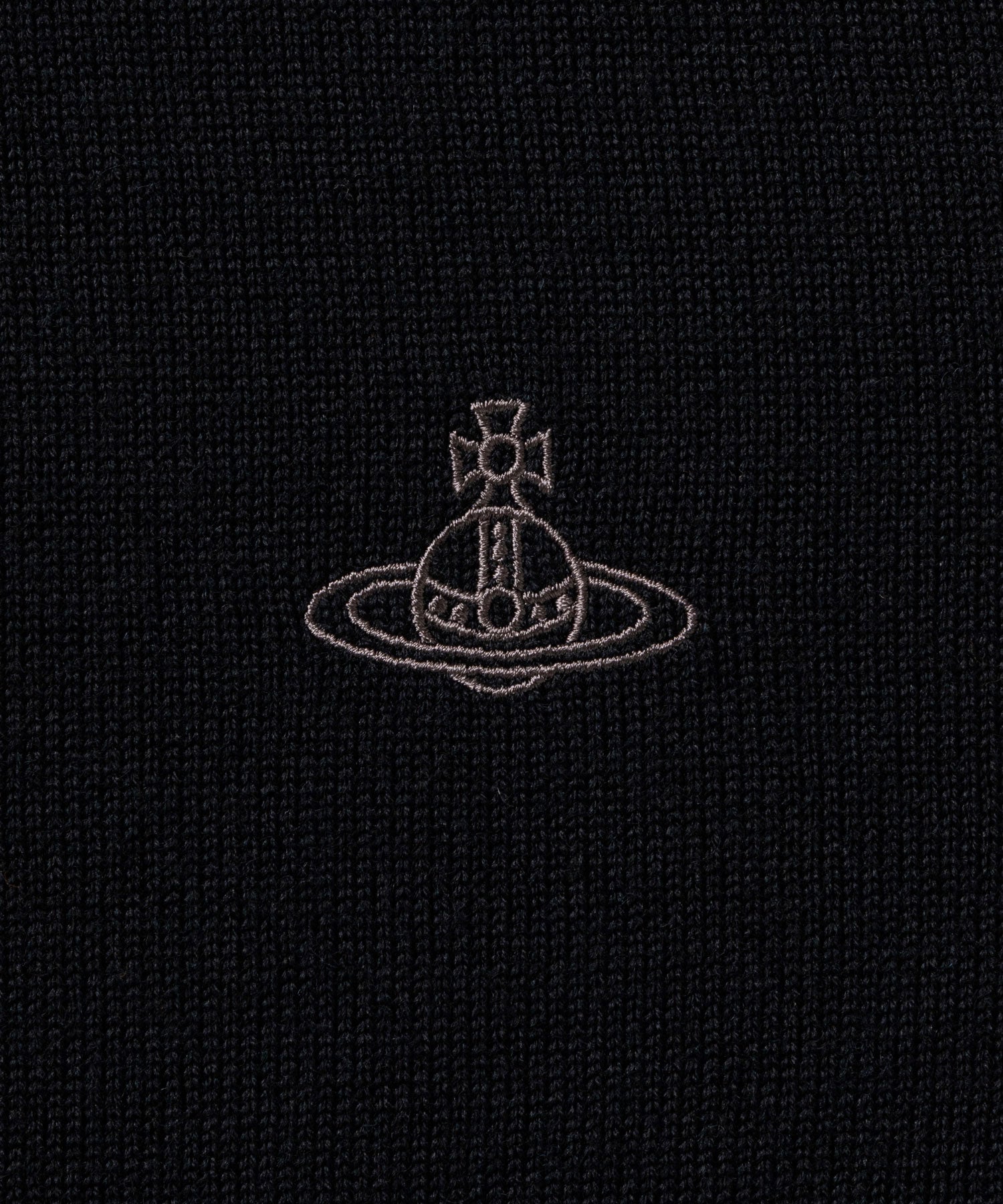 ワンポイントORB リラックスロングカーディガン(ブラック)（メンズ