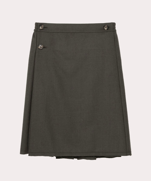 VIVIENNE WESTWOOD チェック柄ウールミニスカート カットオフ 24AW new/Vivienne Westwood チェックウールミニスカート Skirt