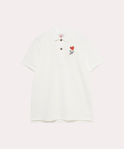 HEART AND ORB ポロシャツ(オフホワイト)（メンズ）（2612351037
