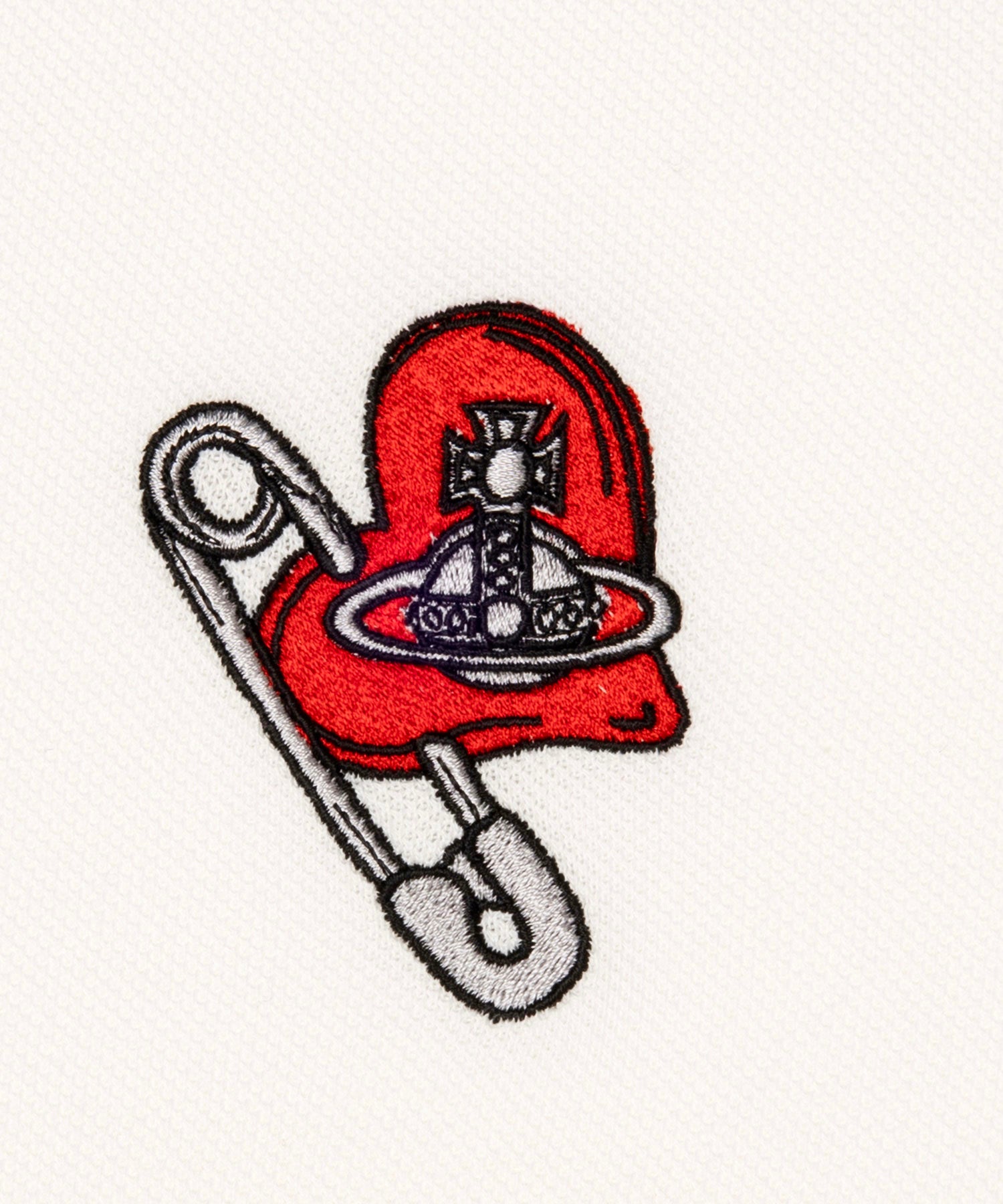 すぐ届く【Vivienne Westwood】SAFETY PIN HEART ポロシャツ SAFETY PIN HEART ポロシャツ(ブルー)（メンズ）（2612352003