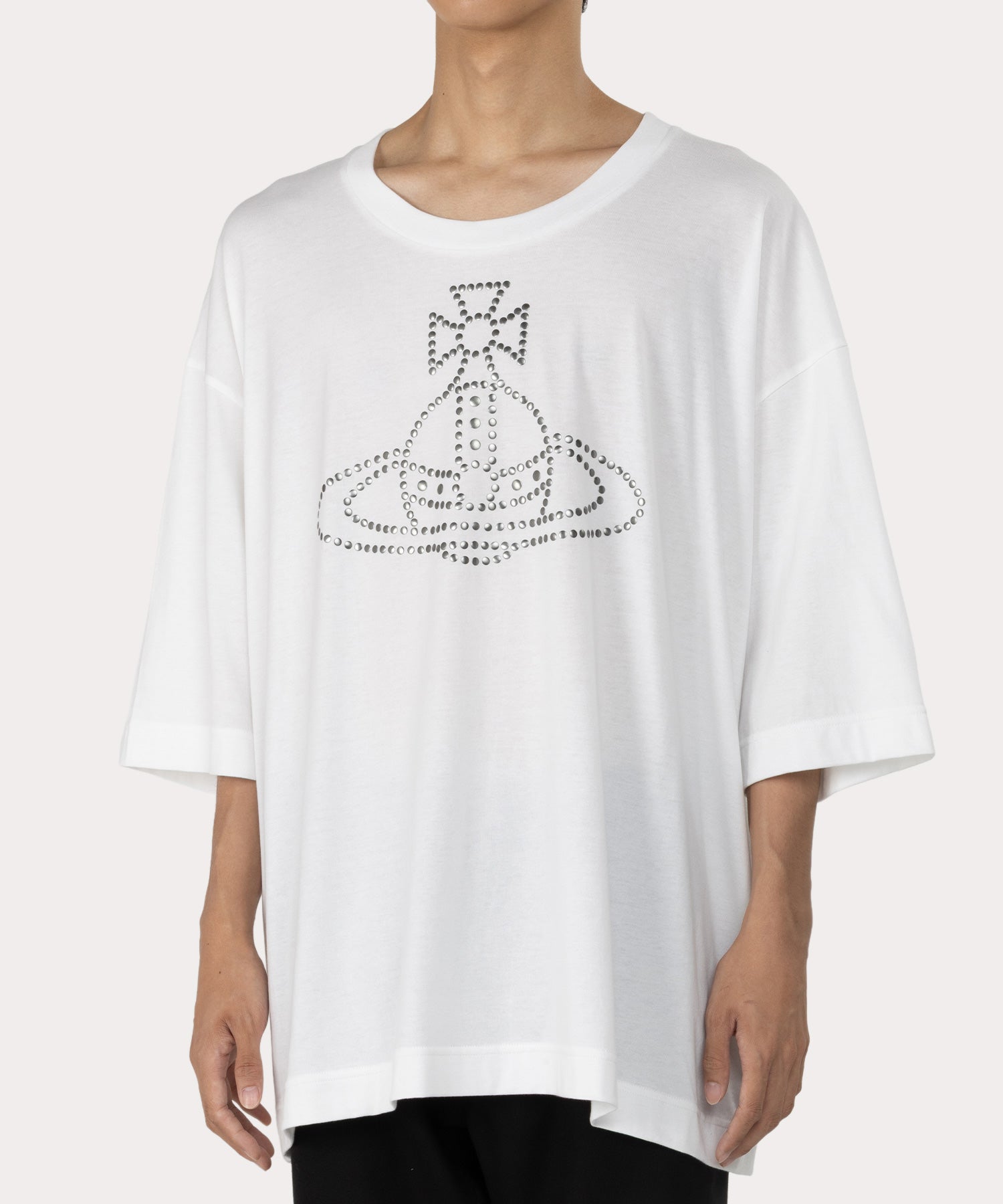 HOTFIX ラインORB ビッグTシャツ(ホワイト)（メンズ