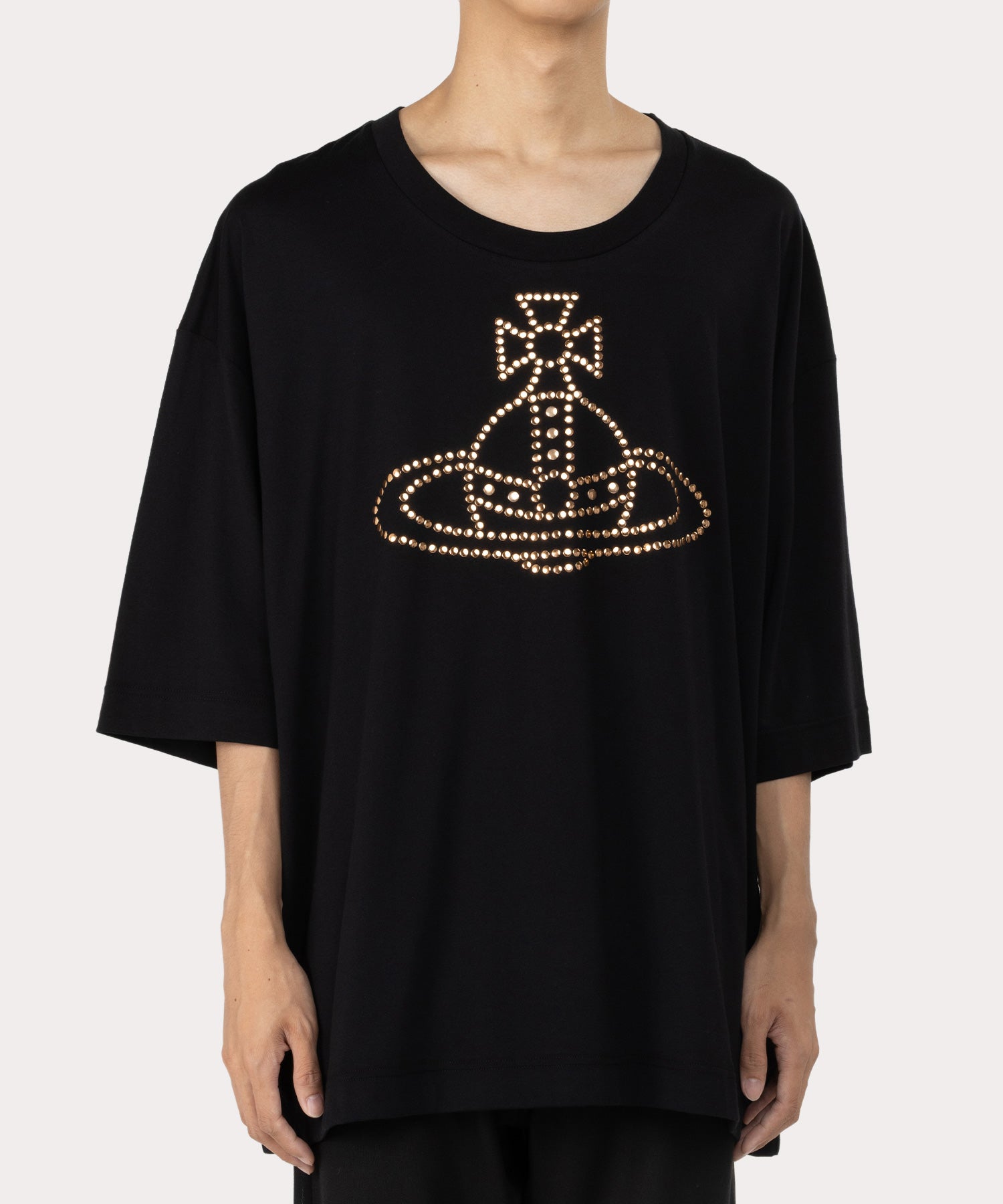 HOTFIX ラインORB ビッグTシャツ(ブラック)（メンズ