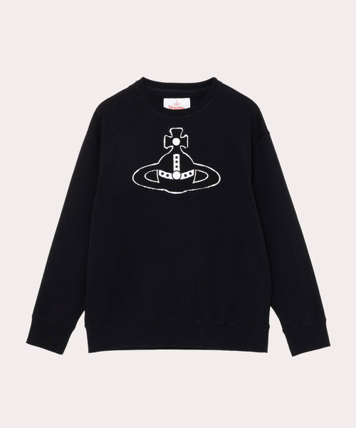 Vivienne Westwood スウェット Vivienne Westwood Spray Orb-print Cotton Jumper | Blue