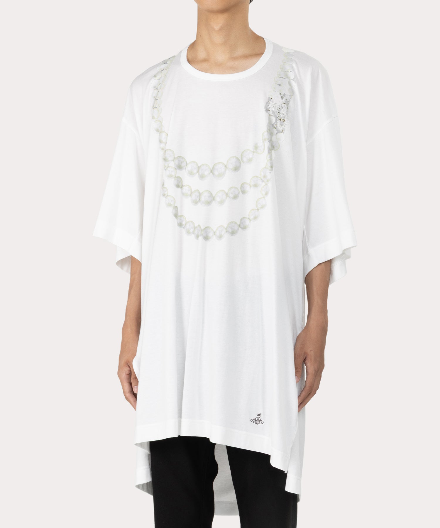 PEARLS ビッグロングTシャツ(ホワイト)（メンズ）（2612352026