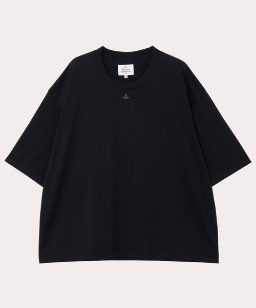【ヴィヴィアンウエストウッド】ビッグシルエット オーブロゴ Tシャツ ワンポイントORB ビッグTシャツ(ブラック)（メンズ
