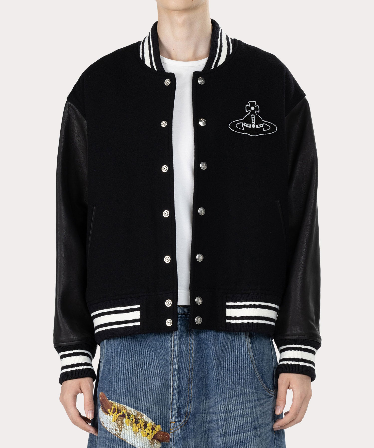 【インポートモデル☆刺繍ロゴ】ヴィヴィアンウエストウッド ダブルジップジャケット 大人気!! Vivienne Westwood ORB刺繍 トラックジャケット