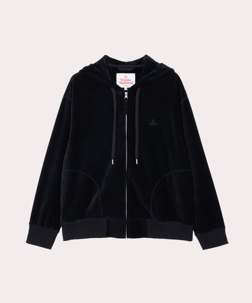 本日まで　Vivienne Westwood パイル地パーカー　総柄　ORB 本日まで Vivienne Westwood パイル地パーカー 総柄 ORB