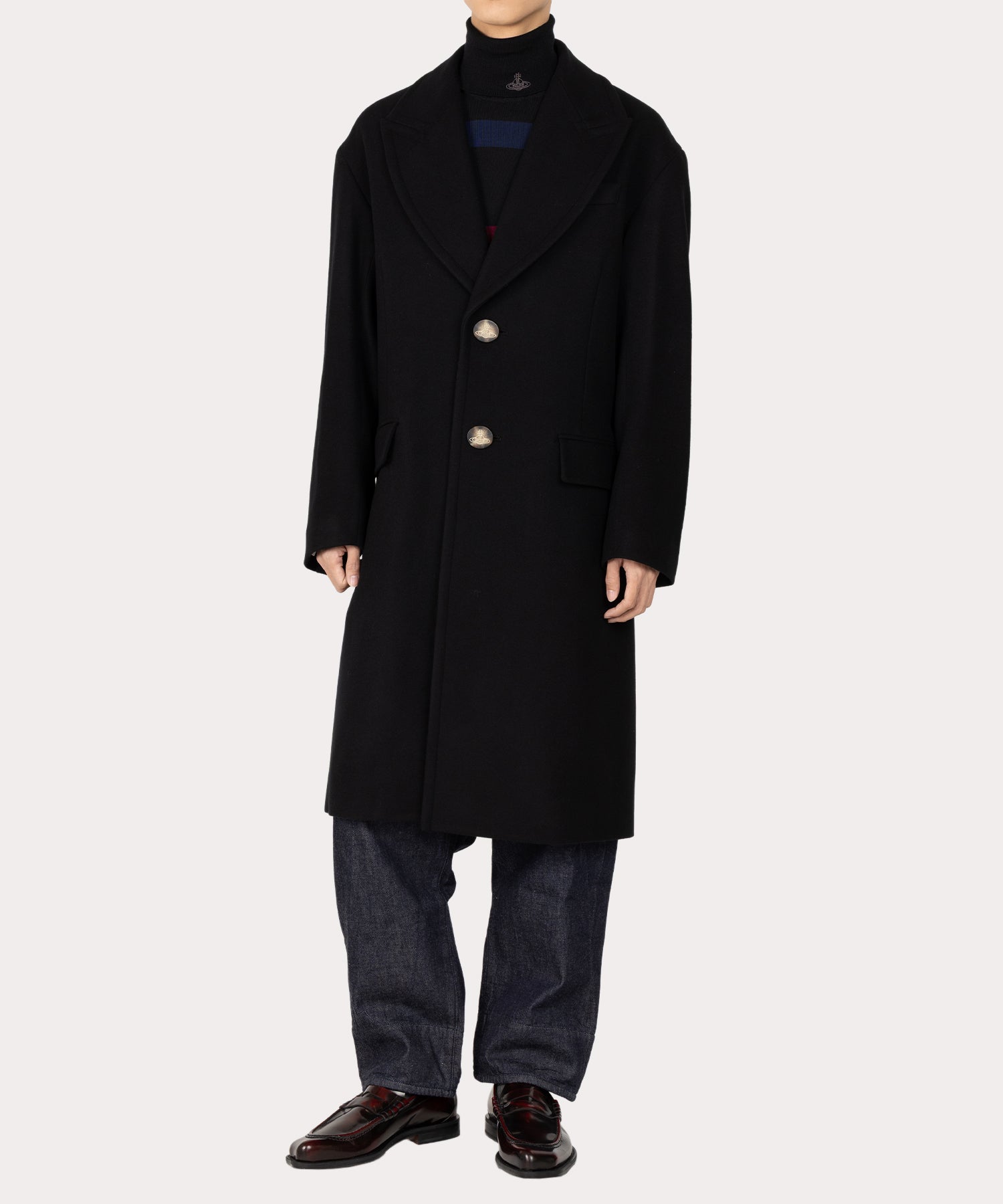 オーバーサイズ コート(ブラック)（メンズ）（2612652003）｜ウェア