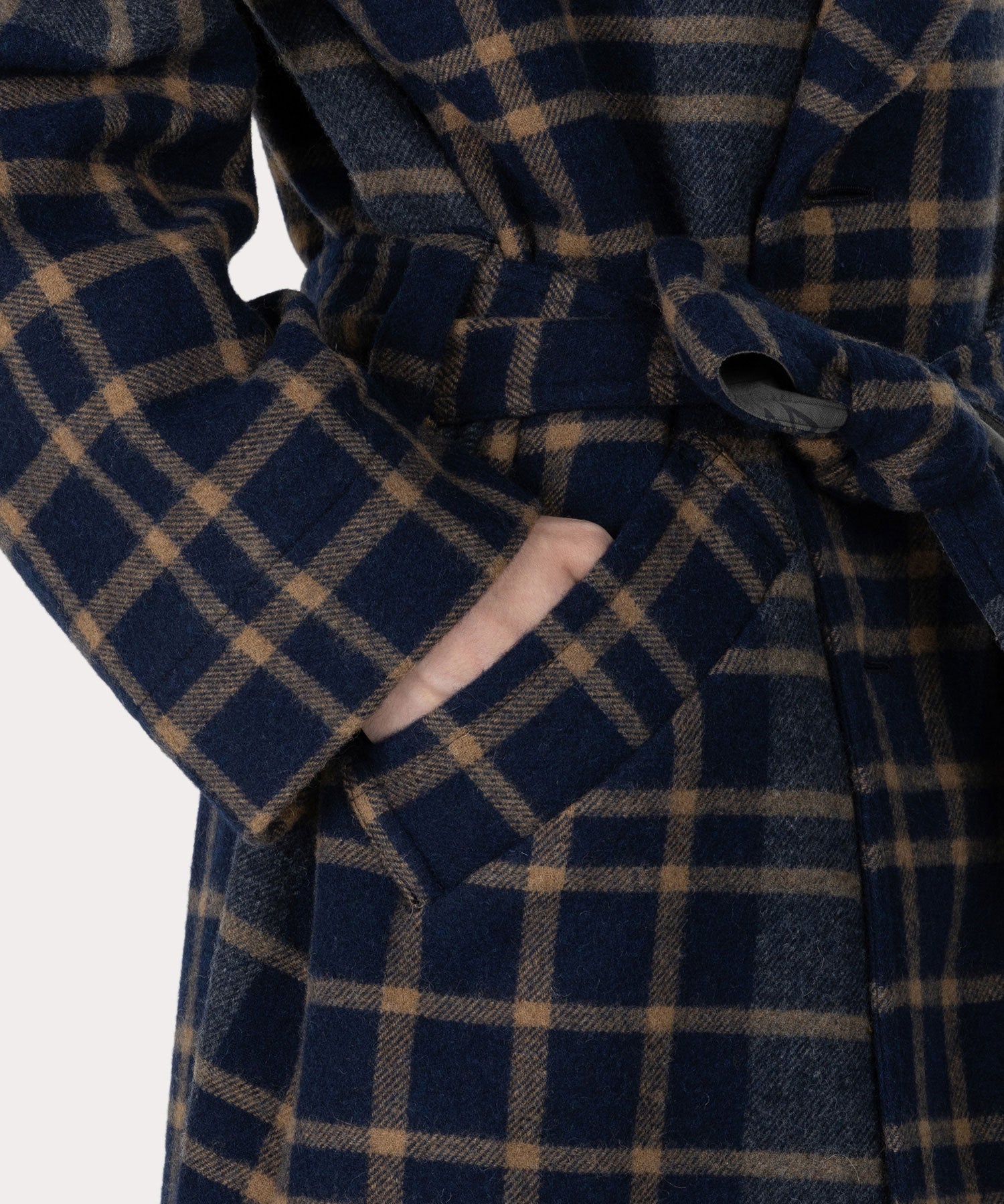 フリンジフリップ コート(ブルー系)（メンズ）（2612652007）｜ウェア