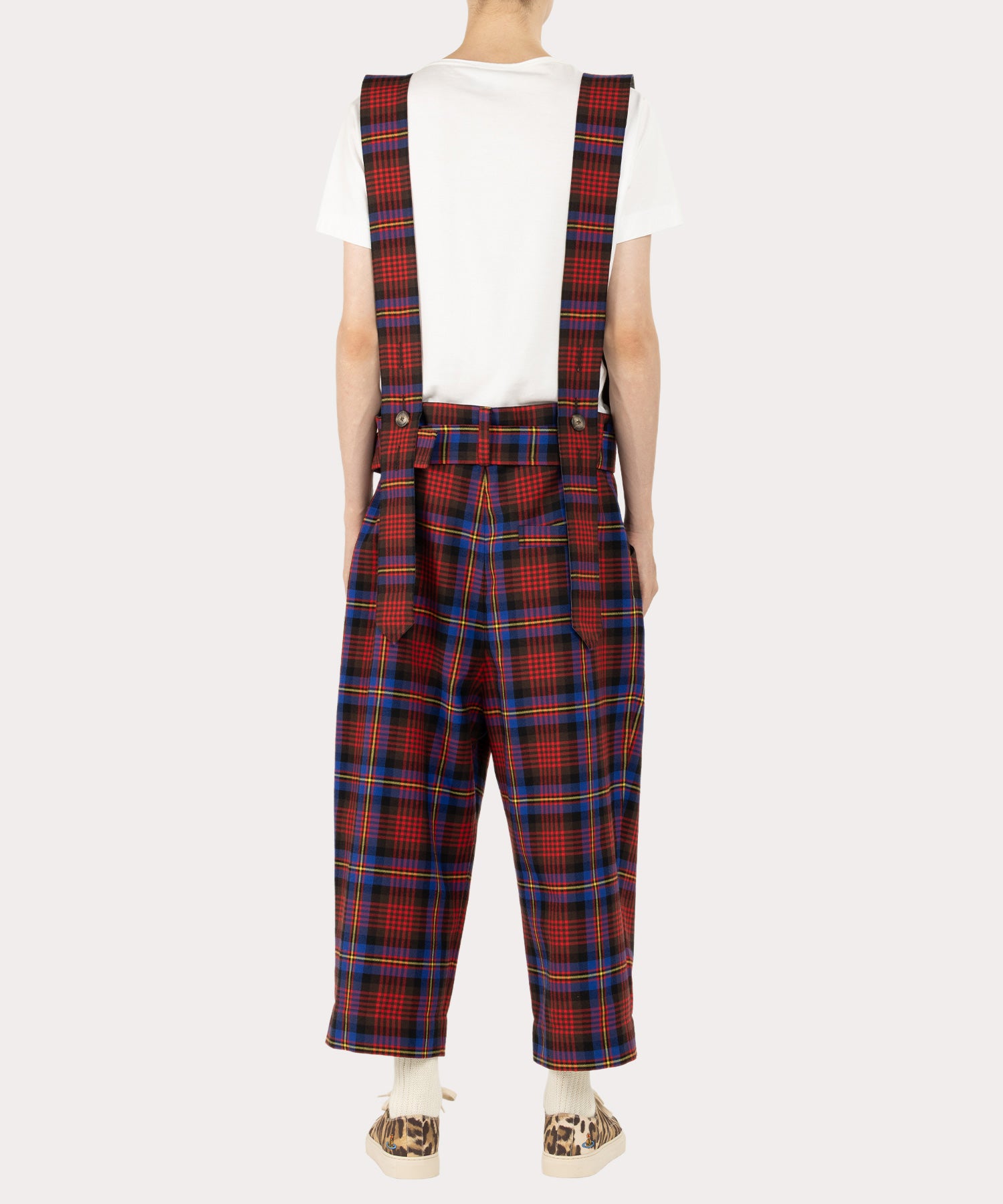 タータンチェック ジャンプスーツ(ブルー)（メンズ）（2612752015