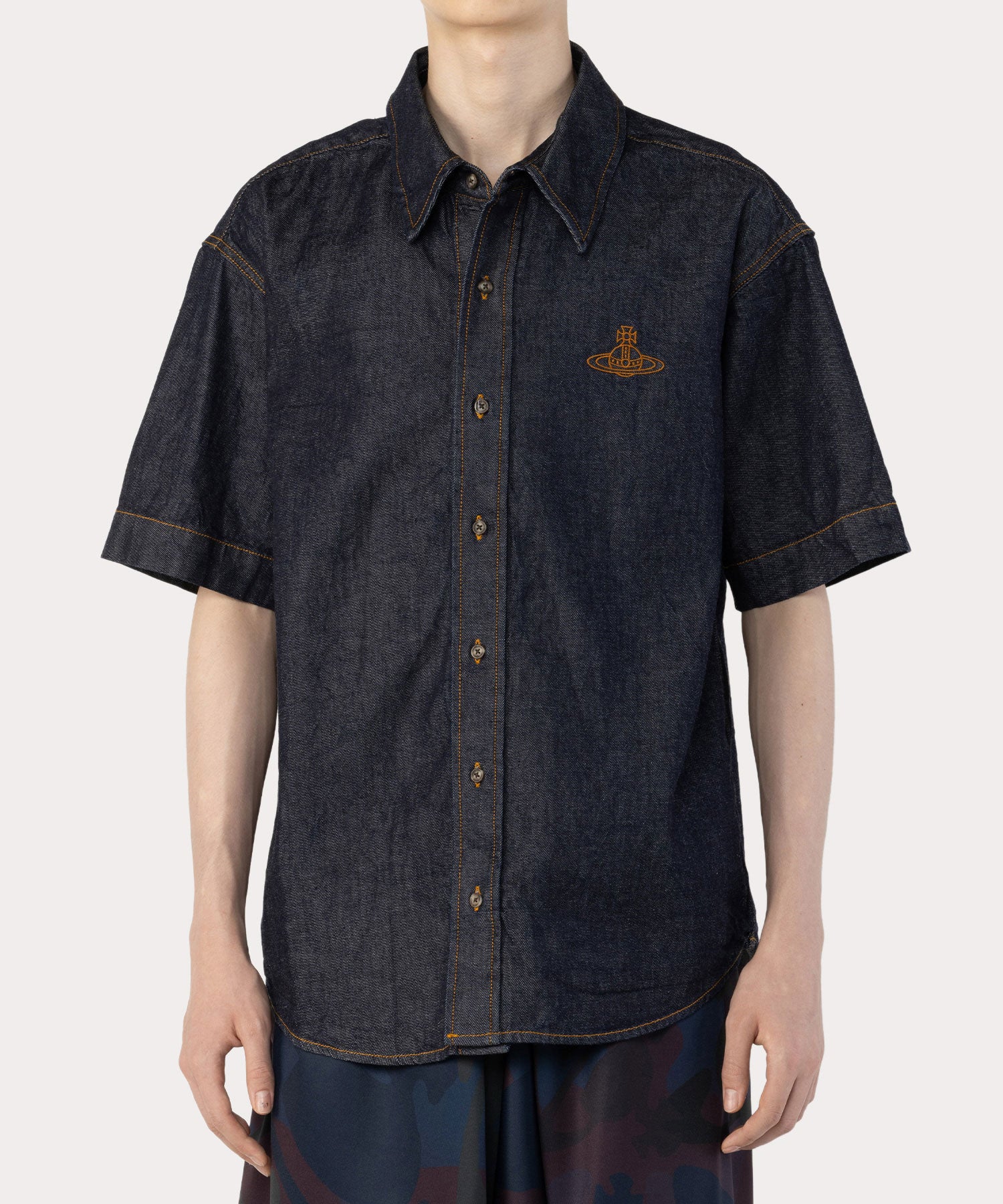 DENIM リラックス半袖シャツ