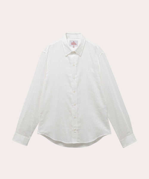 Vivienne Westwood 48 バンドカラーシャツ　ホワイト 中古・古着通販】Vivienne Westwood (ヴィヴィアンウエスト