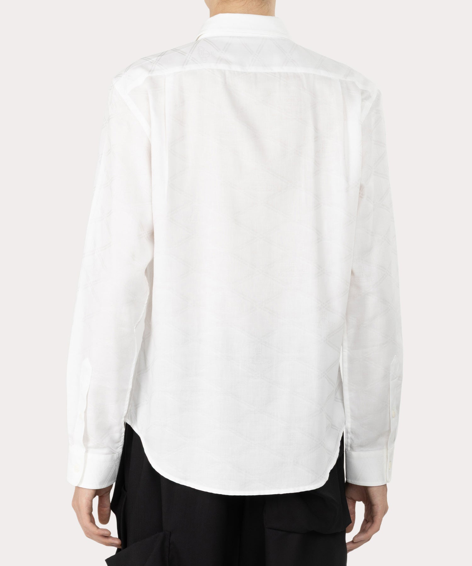 Vivienne Westwood 48 バンドカラーシャツ　ホワイト Vivienne Westwood 48 白シャツ ノーカラー バンドカラー メンズ