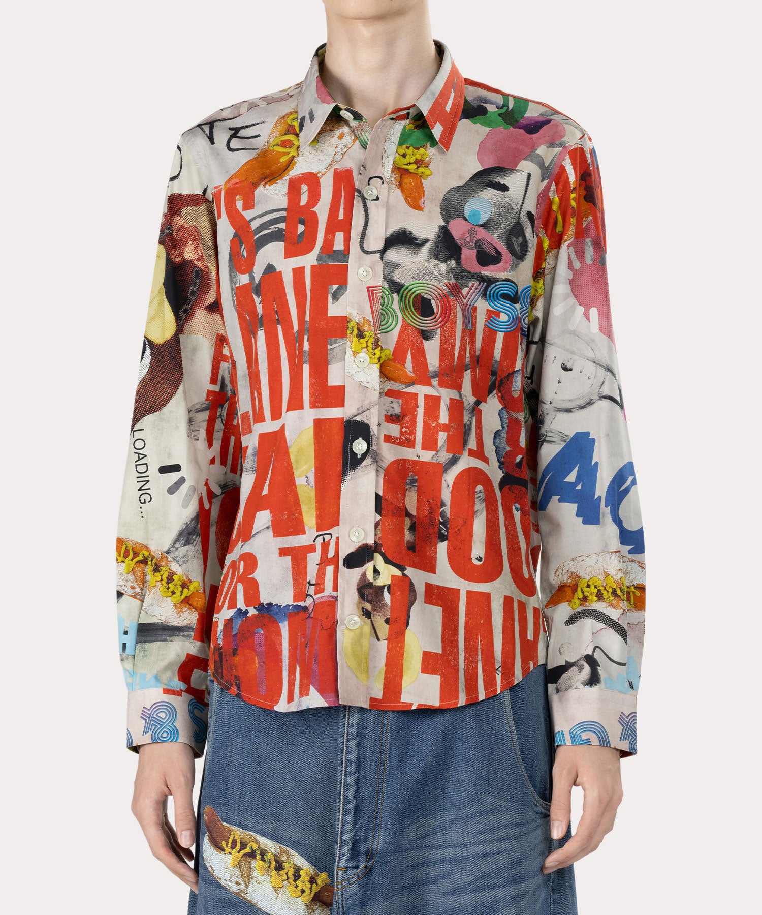 THE BIG ONE クラシックシャツ(グレー)（メンズ）（2612852016